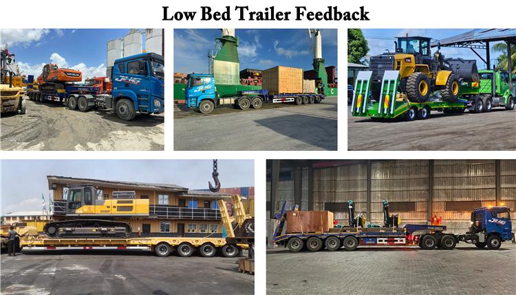 3 Axle 60 Ton Full Width Gooseneck Low Bed Trailer for Sale In Nigeria Lagos