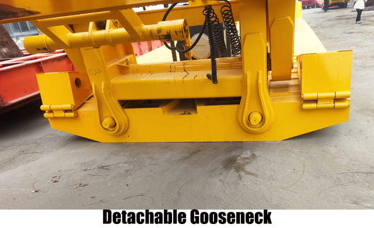 4 Axle Hydraulic Detachable Gooseneck Lowboy Trailer for Sale in Nigeria 
