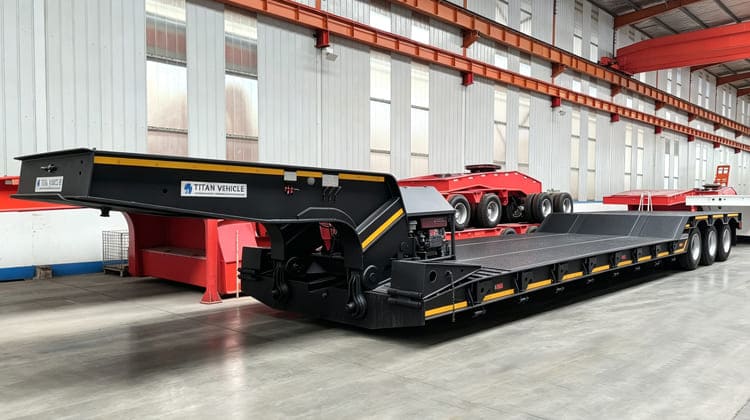 3 Axle Lowboy Gooseneck Trailer Truck for Sale in Nigeria 