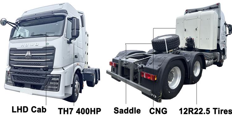 Howo CNG TH7 400HP Truck Head for Sale In Nigeria Lagos