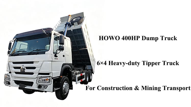 Howo 6x4 400HP Dump Truck for Sale in Nigeria