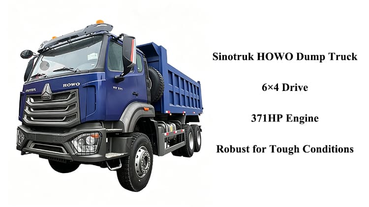 Sinotruk Howo NX371 6x4 Dump Truck for Sale in Nigeria