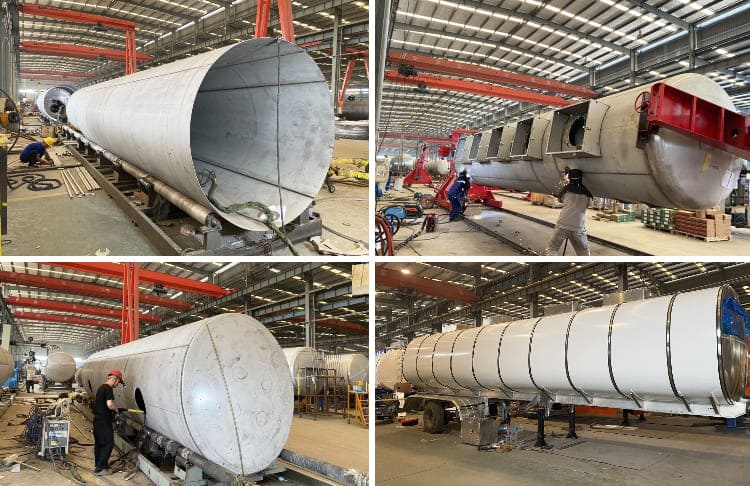 45000 Liters Stainless Steel Tanker Trailers for Sale in Nigeria  