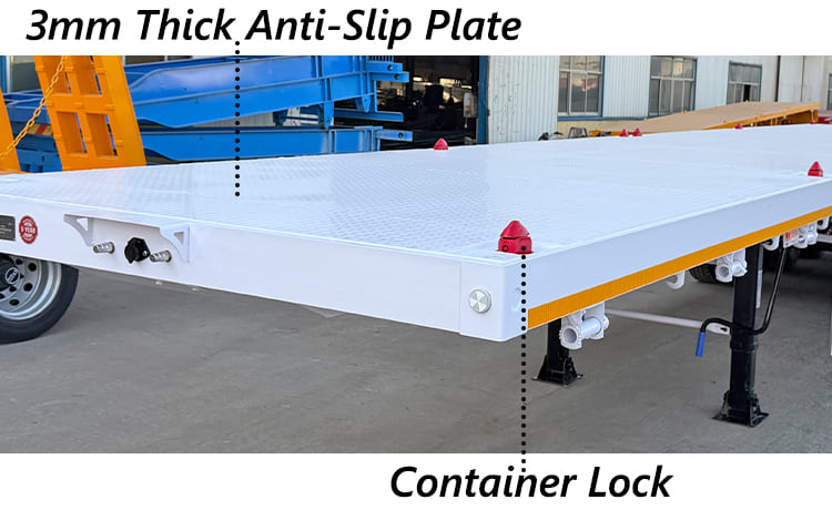2026 New 40 Ft 3 Axle Flatbed Trailer for Sale in Nigeria