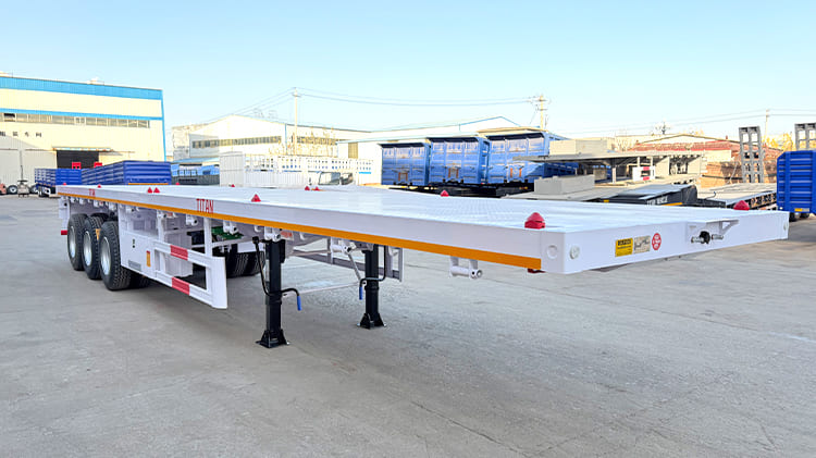 2026 New 40 Ft 3 Axle Flatbed Trailer for Sale in Nigeria