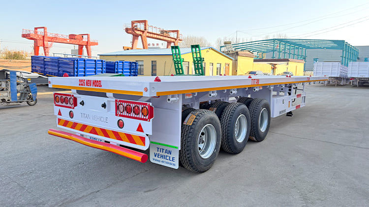 2026 New 40 Ft 3 Axle Flatbed Trailer for Sale in Nigeria