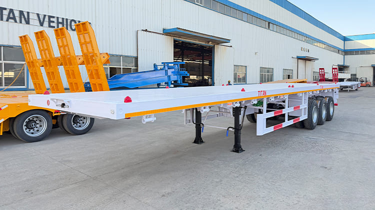 2026 New 40 Ft 3 Axle Flatbed Trailer for Sale in Nigeria