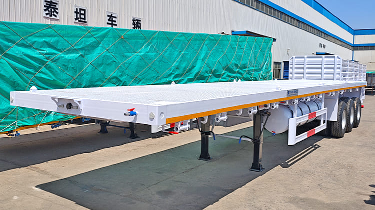 3 Axle 40 Ft Flatbed Semi Trailer for Sale in Nigeria Abuja