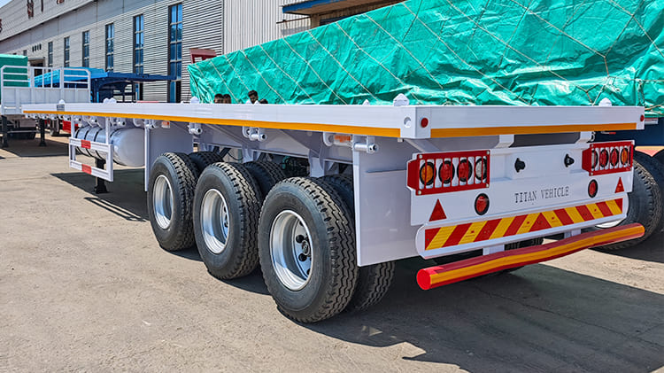 3 Axle 40 Ft Flatbed Semi Trailer for Sale in Nigeria Abuja