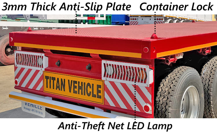 4 Axle 45 Ft Flat Bed Trailers Price for Sale in Nigeria