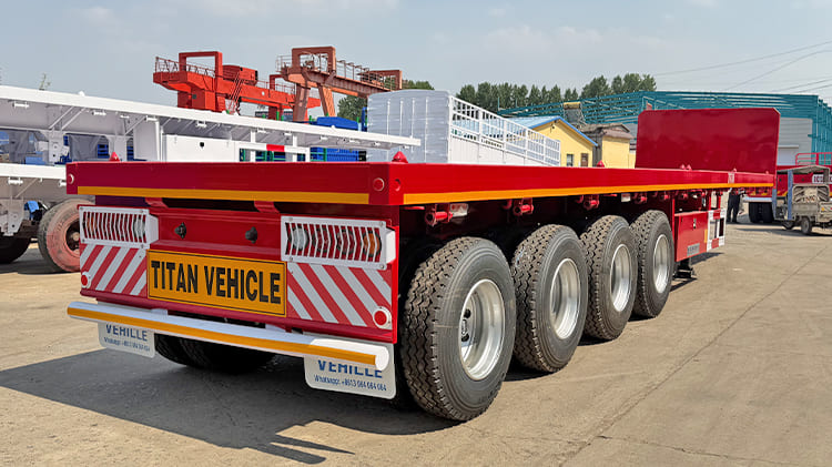 4 Axle 45 Ft Flat Bed Trailers Price for Sale in Nigeria