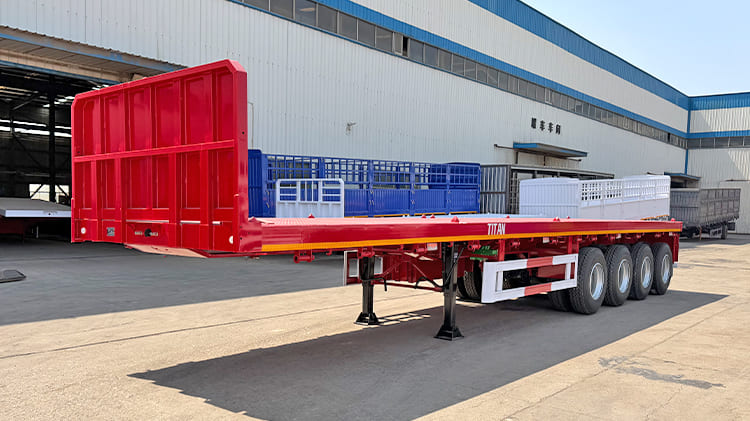 4 Axle 45 Ft Flat Bed Trailers Price for Sale in Nigeria
