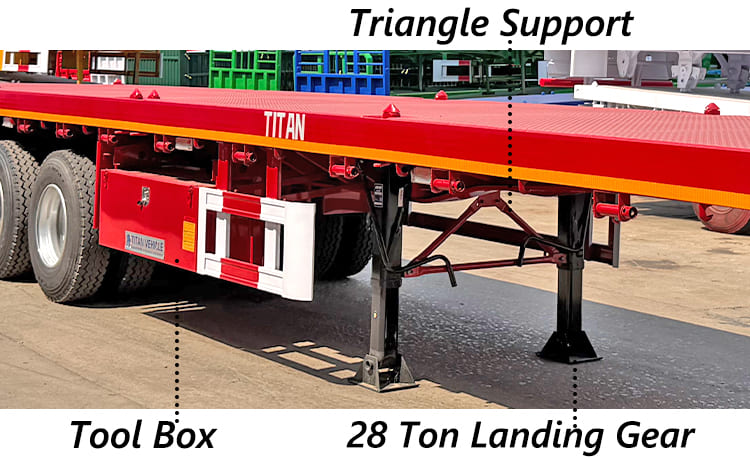 4 Axle 45 Ft Flat Bed Trailers Price for Sale in Nigeria