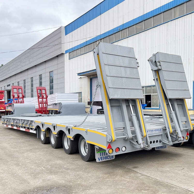 Low Loader Truck Semi Trailer