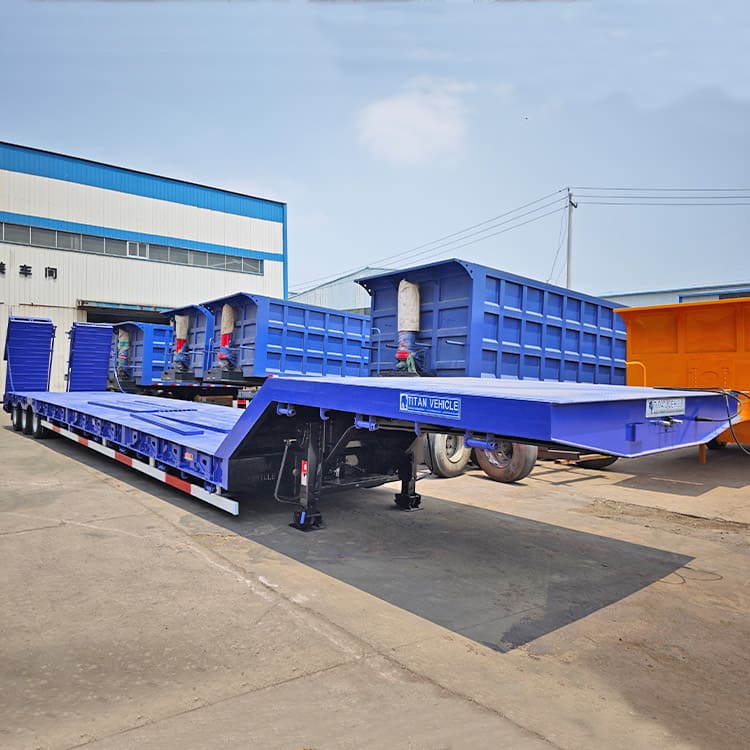 Hydraulic 3 Axle Low Bed Trailer