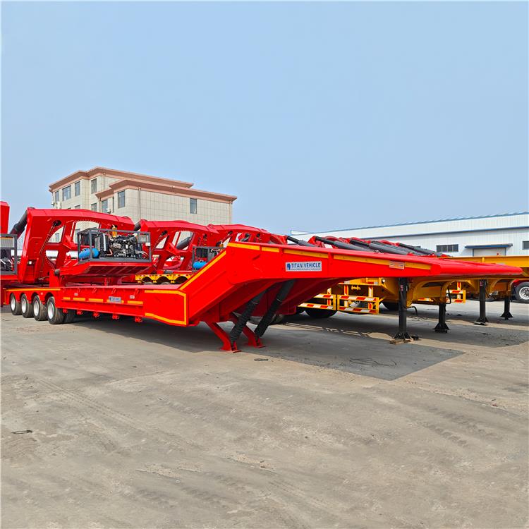 4 Axle 100 Ton Folding Gooseneck Trailer