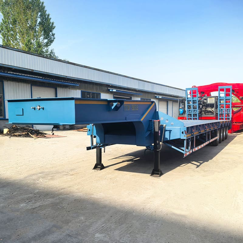 4 Axle Extendable Lowbed Trailer