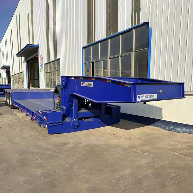 3 Axle 80 Ton Removable Gooseneck Lowboy Trailer