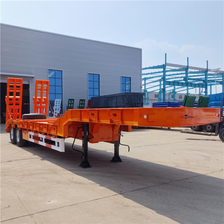 2 Axle Full Width Gooseneck Low Bed Trailer 