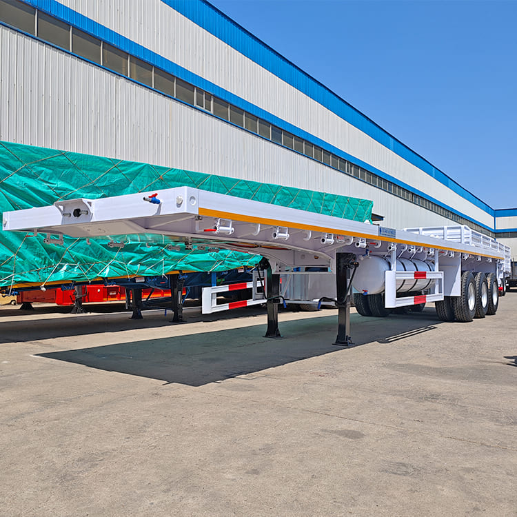 3 Axle 40 Ft Flatbed Semi Trailer