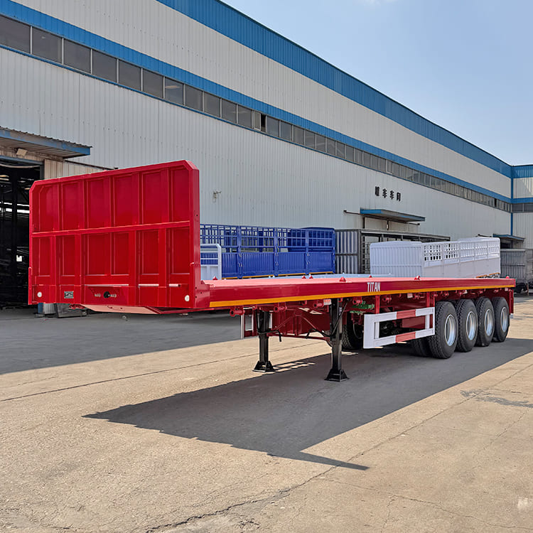 4 Axle 45 Ft Flat Bed Trailer