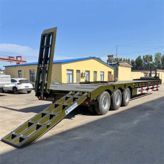 Low Loader Truck Semi Trailer