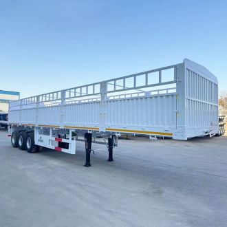 Tri Axle Fence Cargo Semi Trailer