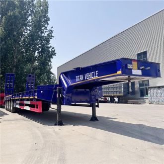 4 Axle 100 Ton Low Bed Truck Trailer