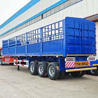 3 Axle Cargo Fence Semi Trailer