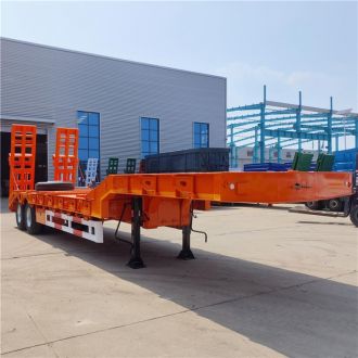 2 Axle Full Width Gooseneck Low Bed Trailer 