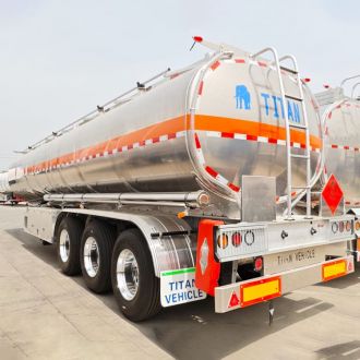 Tri Axle Aluminum Fuel Tanker Semi Trailer