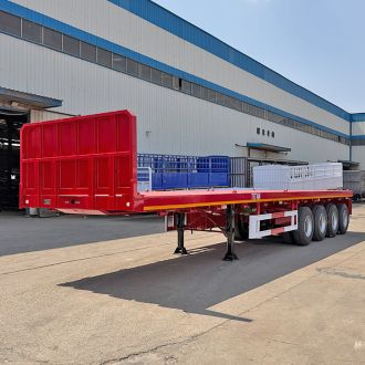 4 Axle 45 Ft Flat Bed Trailer